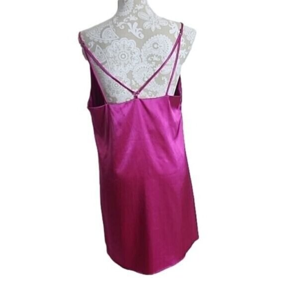 Topshop Pink Silky Slip Mini Dress Party Women's 10 - Picture 3 of 6